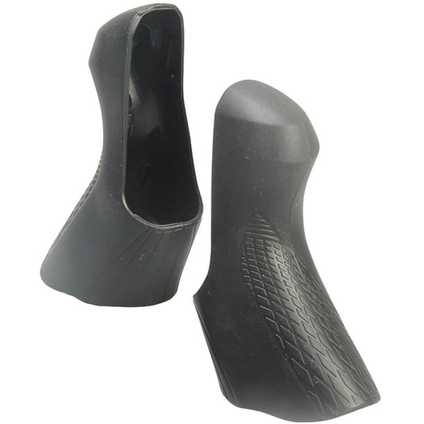 Funda protectora de silicona antideslizante para manija de freno de bicicleta, universal Negro