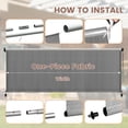 thumbnail image 2 of VOXBIN 9'Wx8'H Outdoor Roller Shades, Crank Operated Roll Up Patio Sun Shades, Porch Balcony Sun Blocking Window Blind, Grey, 2 of 10