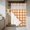 Yellow, variant on Orange Plaid No Hook Shower Curtain Waterproof,Bathroom Curtains with Snap in Liners and See Through Top Window,Gradient Geometric Buffalo White Checkered Hotel Bathtub Curtains Shower 72"Wx84"L