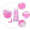 thumbnail image 2 of 1 Set Kids Bike Basket Streamers and Handlebar Covers Accessories, 2 of 8