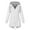 White, variant on Xunlbb Clearance! Women Solid Color Rain Jacket Outdoor Hooded Windproof Loose With Pocket Coat,Blue