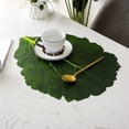 thumbnail image 2 of Spring leaf placemat outdoor thickened table decoration simulation cabbage leaf leaf oil-proof placemat, 2 of 6