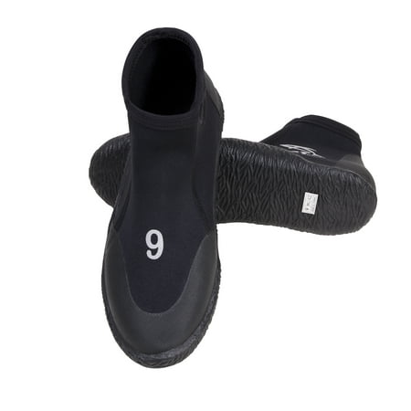 Image of IST Durable Rental 3mm Warm Water Booties with Vulcanized Rubber Sole (Men s 8 / Women s 9)
