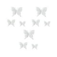 thumbnail image 2 of 9-Pack Gold Powder Butterfly Christmas Ornaments - Festive Tree & Wedding Decorations, Sparkling Butterfly Photography Props for Holiday Displays, 2 of 6