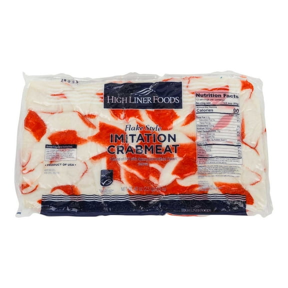 Island Value Imitation Flake Surimi, 2.5 Pound - 4 per case.