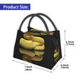 thumbnail image 2 of Fotbe Yellow White-Lipped Pit Viper Bolsa Térmica Portátil con Estampado, Bolsa de Entrega de Alimentos Aislada, Bolsa Reutilizable de Gran Capacidad para Comidas y Supermercado, 2 of 6