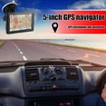 thumbnail image 4 of Pantalla táctil de 5 pulgadas Dispositivo GPS HD Mapas Coche FM Navegación GPS (Europa + EE. UU.) Ehuebsd Accesorios para autos y motos, 4 of 9