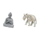 thumbnail image 5 of Estatua de mono, figura de , escultura de Buda meditando en miniatura, arenisca tallada a mano, madera, adecuada para sala de estar, oficina,, 5 of 8