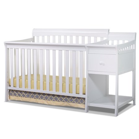 Sorelle Florence 4 In 1 Convertible Crib And Changer White