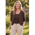 thumbnail image 6 of Woman Within Plus Size Rib Trim Cardigan Shrug Sweater, 6 of 6
