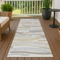thumbnail image 6 of Addison Rugs Chantille Indoor/Outdoor Transitional Stripes Ivory Machine Washable Runner Rug, 2'3" x 7'6", 6 of 7