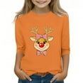 thumbnail image 1 of YUNAFFT Chemise Décontractée de Noël pour Garçons et Filles 3-12 Ans Manches Courtes/longues Col Rond Mélange Polyester-Spandex Extensible Confortable pour Tenue Festive de Vacances, 1 of 3