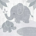 thumbnail image 2 of Hershey, Moira 20x20 White Modern Wood Framed Museum Art Print Titled - Safari Fun Elephant Gray no Border, 2 of 4