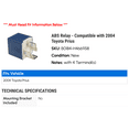 thumbnail image 2 of ABS Relay - Compatible with 2004 Toyota Prius, 2 of 2