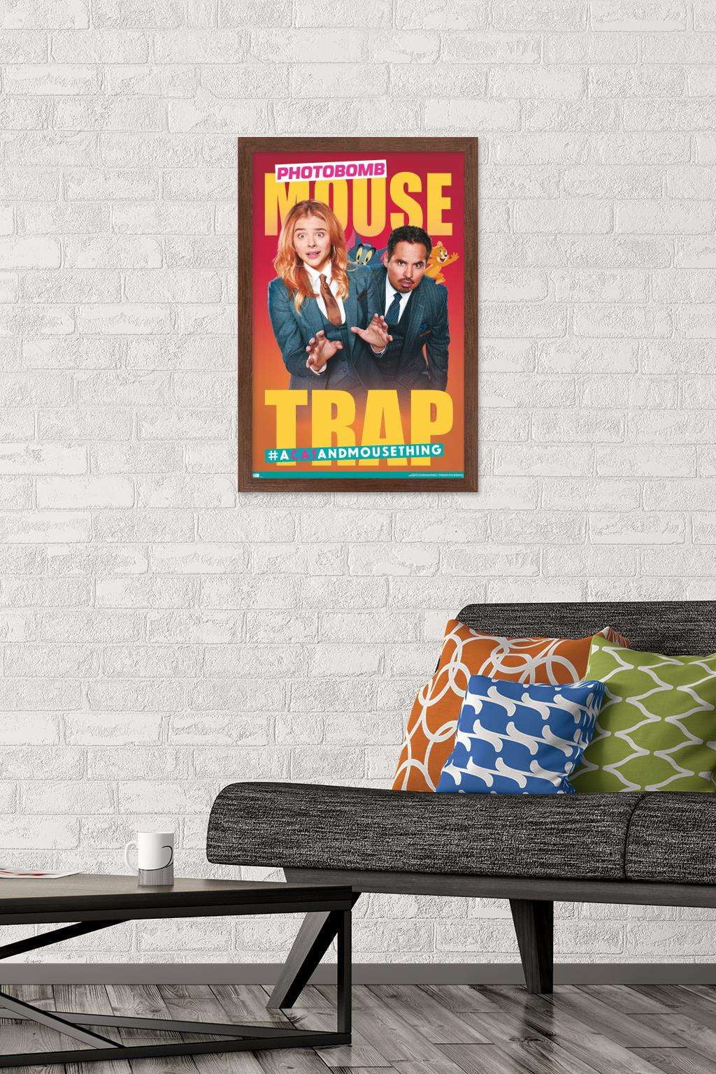 Tom and Jerry - Photobomb Wall Poster, 14.725" x 22.375", Framed