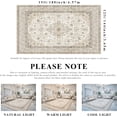 thumbnail image 5 of YOUFORTONG 12x15 Extra Large Living Room Area Rug,Oriental Soft Rug,Non-Slip Thin Stain Resistant Indoor Carpet,Ivory, 5 of 9