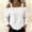White, variant on Morttic Women’s Vacation Style Off-Shoulder Shirt – Metal Buckle Strap Dropped Shoulder Long Sleeve Top Casual Outfits White,S