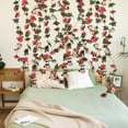 thumbnail image 6 of Topboutique Artificial Flower Garland,5 Pcs 40ft Fake Pink Roses Vines,Silk Flowers Hanging Rose Ivy Garland,Faux Plastic Flower Vines with Green Leaves for Home Wedding Party GardenDecor,8ft/Pc, 6 of 7