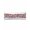 thumbnail image 2 of Blue Red 4th of July Throw Pillow Covers, Independence Day Flowers Red Blue Soft Breathable Pillow Cases with Zipper for Sleeping, Long Body Pillowcases for Couch Bed Sofa Chair 20x60 Inches, 2 of 6