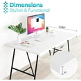 thumbnail image 2 of Kaboon 36x23.82 inch Universal Table Top, 1 inch Thick, White, 2 of 6