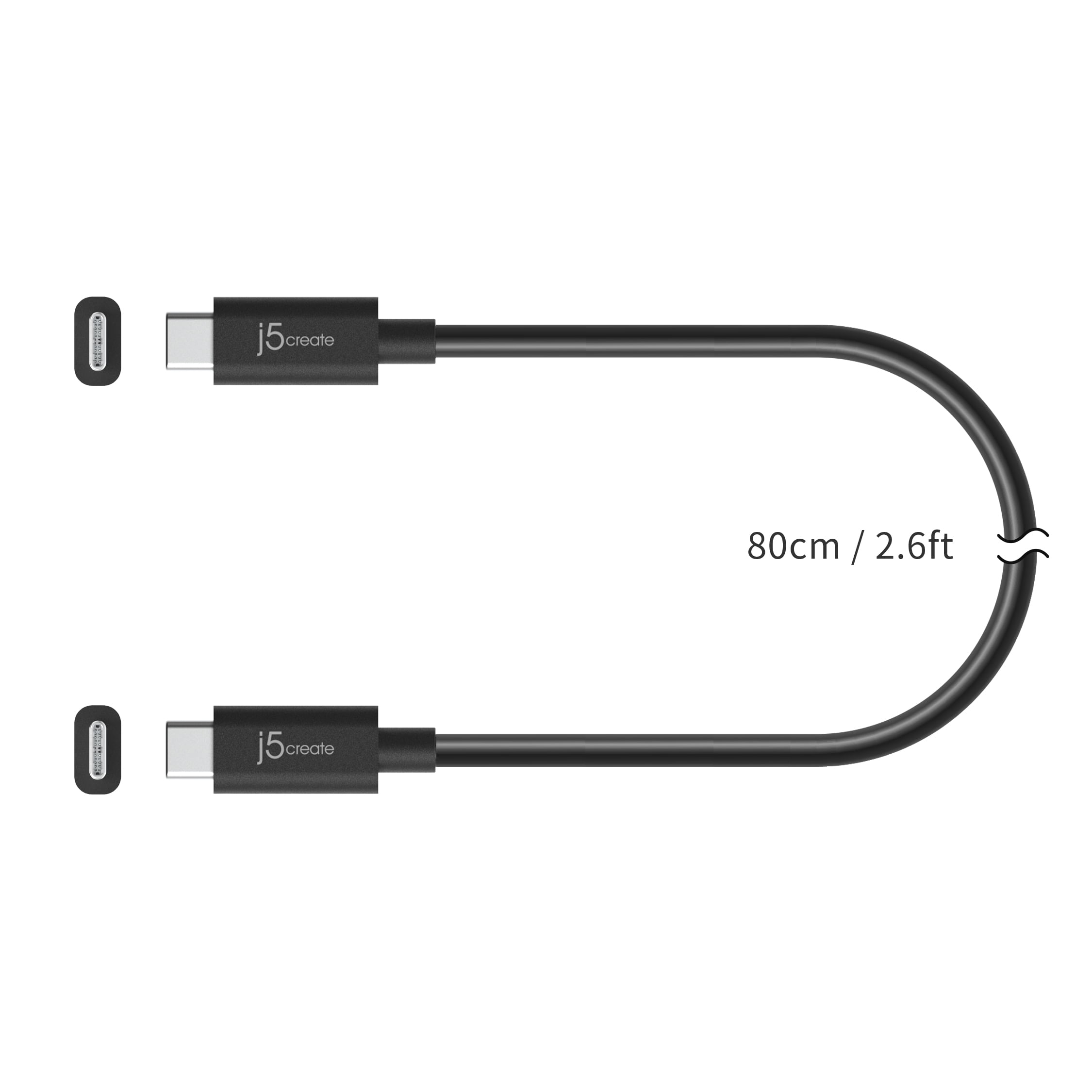 j5create Full-Featured USB-C Cable (USB4 Gen 3), JUC28L08