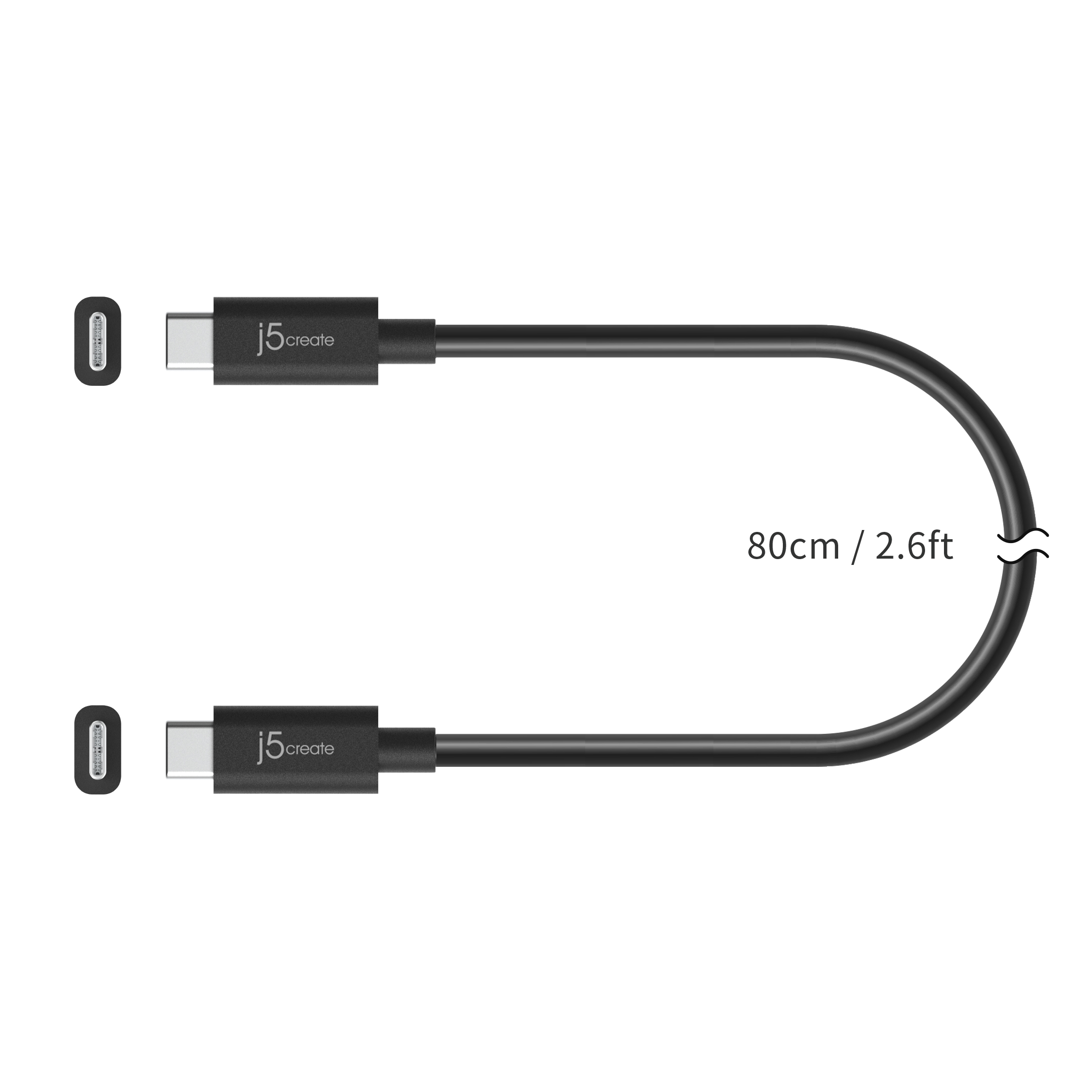 j5create Full-Featured USB-C Cable (USB4 Gen 3), JUC28L08 - image 2 of 8