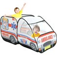 thumbnail image 1 of HLONK Tente en Tissu Pop-Up Voiture de Police pour Enfants Intérieur et Extérieur Maison de Jeu Jouet Bleu, 1 of 10