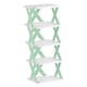 thumbnail image 5 of Zapatero plegable, organizador de zapatos, armario para zapatos, portátil, ligero y resistente. Verde 5 capas 66cm, 5 of 9