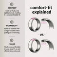thumbnail image 5 of 4mm Flat Brushed Center High Polish Beveled Edge Wedding Band Ring For Men Or Ladies, 5 of 7