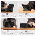thumbnail image 3 of GGMCN for iPad Pro 11 Inch Case 2024, Compatible with iPad Pro m4, Portrait/Landscape Magnetic Case with Pencil Holder, 4 Standing Angles and - Black, 3 of 9