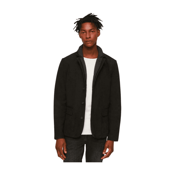 Luis Leather Classic Suede Jackets for MEN's Black Matte Stylish and Trendy Jackets