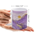 thumbnail image 2 of Purple Decor Mountain Themed 11 oz Ceramic Coffee Mug - Tea Mug and Coffee Cup for Nature Lovers, 2 of 8