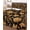 Black, variant on Quilts Queen Size Bedding Set, Thanksgiving Reversible Summer Quilt 3 Pieces, Retro Fall Harvest Pumpkin Cones Maple Leaf Lightweight Bedspreads Coverlets with 2 Pillow Shams for All Seasons
