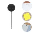 thumbnail image 1 of Raindrops 200pcs Map Tacks Push Pins Black Plastic for Cork Board Use Fishing Enthusiasts Craft Projects, 1 of 8