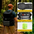 thumbnail image 7 of Xtreme 45L Tactical Backpack, Large Travel and Gym Backpack with 16-inch Laptop Sleeve, Stick Holder, Double Bottle Pockets, Recycled-Fabric Shell, Reliable Zippers, Rain Cover, 7 of 7