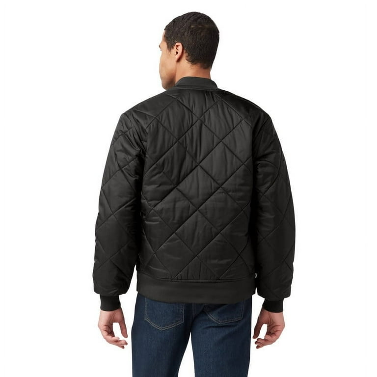 Dickies Men's Diamond Quilted Jacket, Black, M - Walmart.com