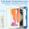 thumbnail image 3 of TECH CIRCLE Bumper Case for iPad 9th/8th/7th Generation 10.2" (2021/2020/2019), Shockproof Protective Cute Case with Screen Protector & Pencil Holder & Hand Strap & Kickstand & Shoulder Strap, Blue, 3 of 8