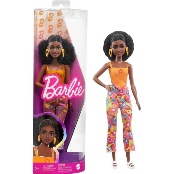 Barbie Doll, Curly Black Hair and Petite Body, Barbie Fashionistas