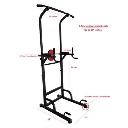 X Factor Multi Function Pull Up Chin Dip Station Home Gym Stand Vkr 8 Ft Fitness Adjustable Power Tower Workout Exercise Machine Canada - Diy Pull Up Dip Station Plans