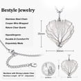 thumbnail image 7 of Bestyle Tree of Life Heart Crystal Necklaces for Women, Moonstone Necklace April Birthstone Pendant Mother's Day Jewelry Gift for Mother Wife Grandma, 7 of 7