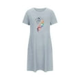 thumbnail image 5 of HaoXianJian Women's T-Shirt Nightgown Short Sleeve Sleepshirts Comfy Ladies Casual Cover Ups Nightdress, 5 of 7