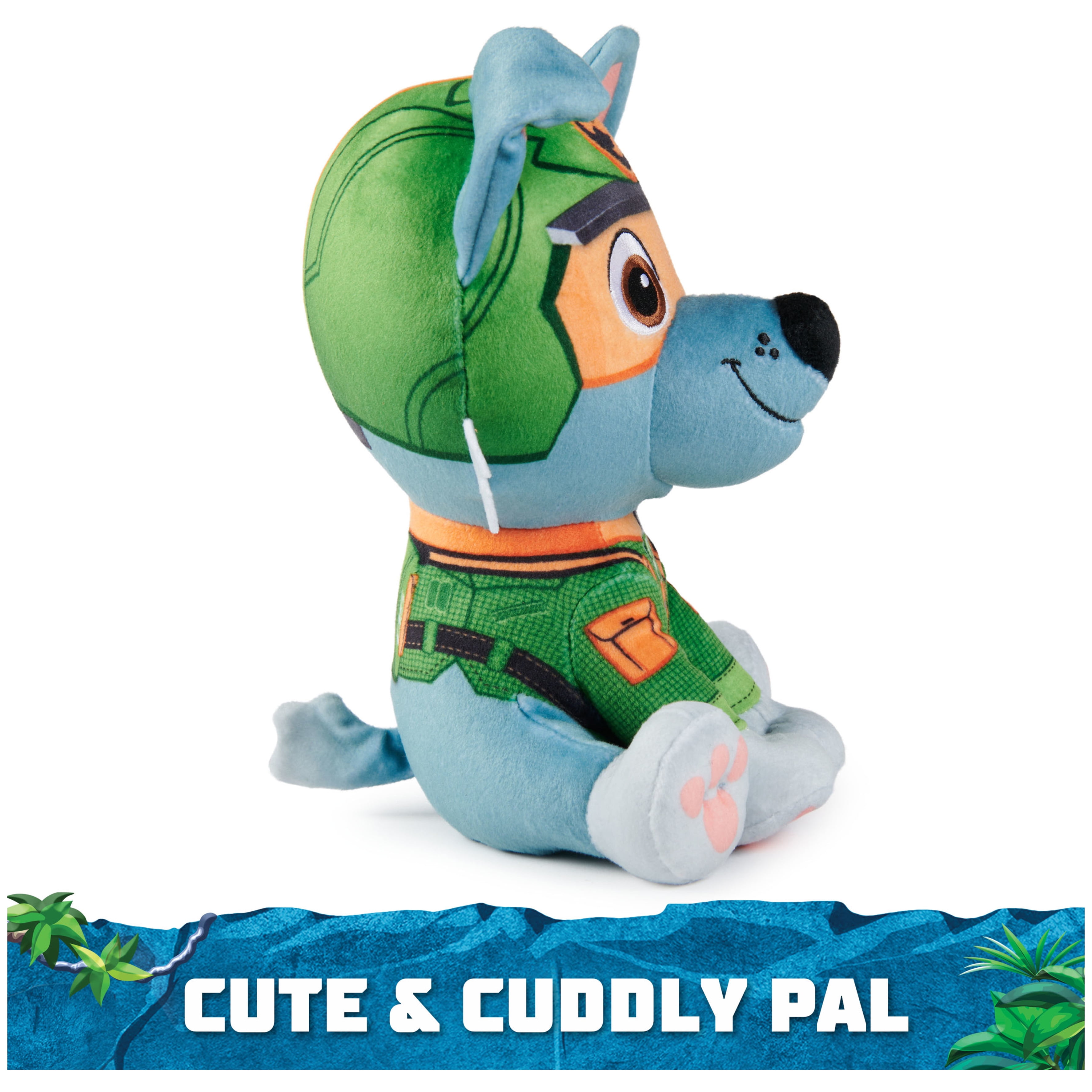 PAW Patrol Jungle Pups, Rocky 8-Inch Plush Toy