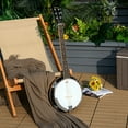 thumbnail image 3 of Gymax 39'' Full Size Banjo à 6 Cordes Instrument Professionnel Ouvert au Dos 24 Support, 3 of 10