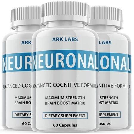 Neuronal - Brain Boost Matrix Supplement - Memory Booster Dietary Supplement for Focus, Memory, Clarity, & Energy - Advanced Cognitive Formula for Maximum Strength - 180 Capsules (3 Pack)