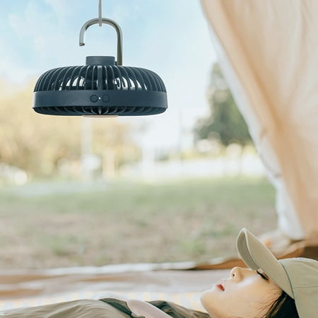 

Aoujea Hand Held Fan Portable Fan Outdoor Camping USB Rechargeable Small Ceiling Fan Indoor Fan Silent Hanging Wall Desktop Electric Fan