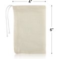 thumbnail image 3 of 50PCS Muslin Bags with Drawstring, 4X6" Cotton Drawstring Bags Sachet Bag, Reusable Small Cloth Bags for Jewelry Pouch, Party Wedding Home Storage, 3 of 7