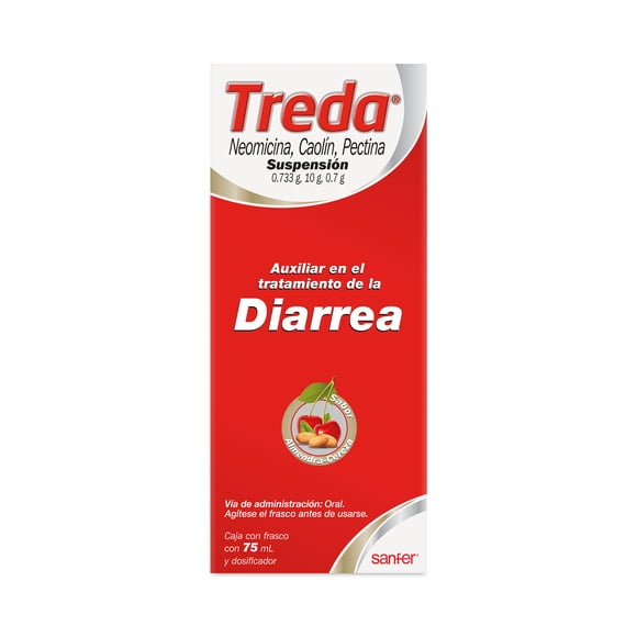 Treda Neomicina / Caolín / Pectina 75 ml suspensión