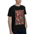 thumbnail image 2 of Bingfone Dinosaur Christmas Happy New Year Men'S Loose Fit Short-Sleeve Pocket T-Shirt, 2 of 7