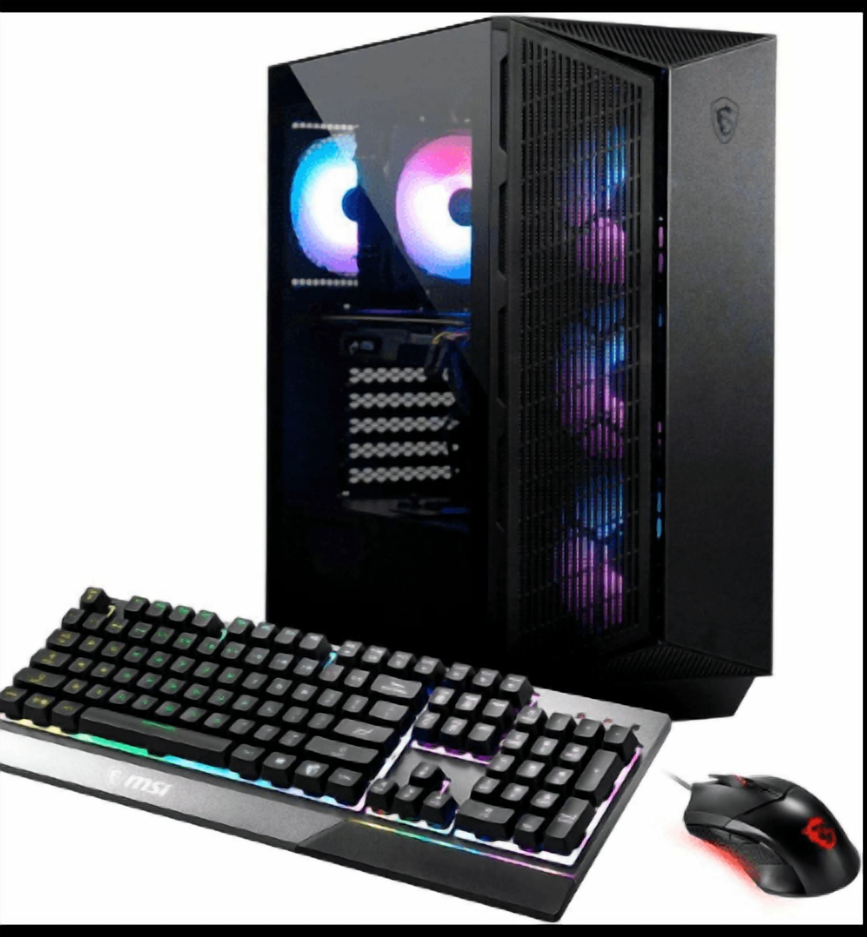MSI Aegis Z2 Gaming Desktop, AMD Ryzen 7 8700F, NVIDIA GeForce RTX 5070, 16GB DDR5 RAM, 1TB NVMe SSD, Windows 11 Home, Black
