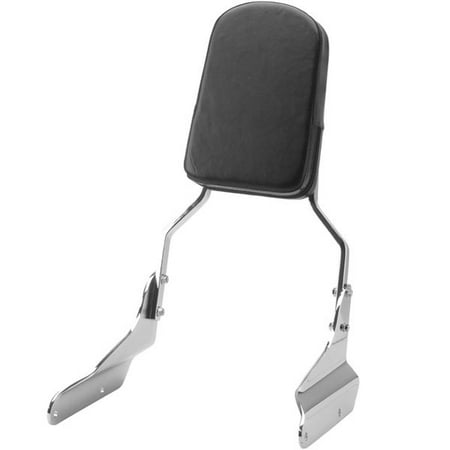- Krator 1994-2006 Honda Magna 750 / 250 High Quality Chrome Backrest / Sissy Bar with Leather Pad Back Rest Seat Metric Cruisers Motorcycle